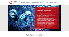 Desktop Screenshot of capitolsteel.com.ph